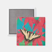 Ein kanadischer Tiger-Frack-Schmetterling Magnet (Vorderseite/Rückseite)