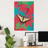 Ein kanadischer Tiger-Frack-Schmetterling Poster (Heimbüro)