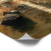 Ein Kanal in Venedig Poster (Ecke)
