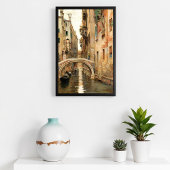 Ein Kanal in Venedig Poster