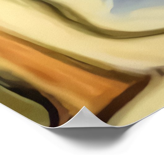 Ein Känguru mit Sonnenbrille | AI Art Poster (Ecke)