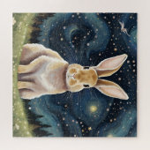 Ein Kaninchen in der Sternennacht Puzzle (Horizontal)