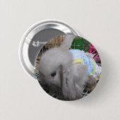 Ein Kaninchen in einem Kleid Button (Vorne & Hinten)