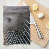 Ein Kaninchen in einem Kleid Handtuch (Viertel Falte)