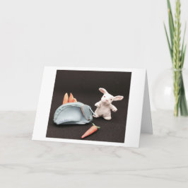 Ein Kaninchen mit seiner Änderungsaufgabe Karte