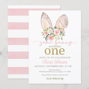 Ein Kaninchen wird EINS Einladung - Hasenohren