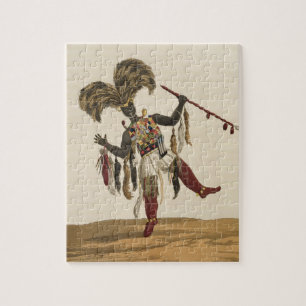 Ein Kapitän in seinem Kriegs-Kleid, 'vom Auftrag Puzzle