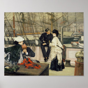 Ein Kapitän und ein erster Kamerad, welche die Poster