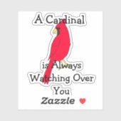 Ein Kardinal beobachtet dich immer. Aufkleber (Blatt)
