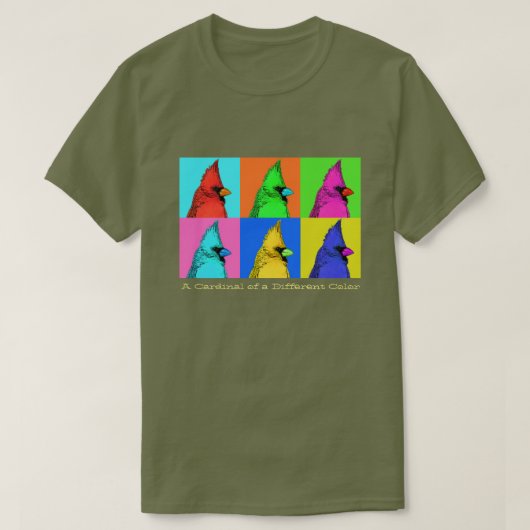 Ein Kardinal einer anderen Farbe T-Shirt (Design vorne)