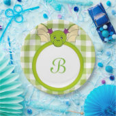 Ein karierter Drache Pappteller (Party)