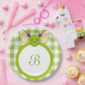 Ein karierter Drache Pappteller (Party)