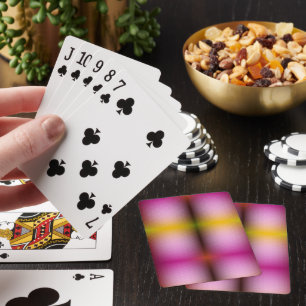 Ein Kartenspiel ist aufgefächert Spielkarten