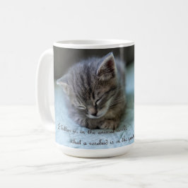 Ein Kätzchen ist eine Rosenbube-Tasse Kaffeetasse
