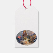 Ein Kätzchen Weihnachten Geschenkanhänger (Vorderseite)