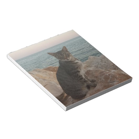 Ein Katzenmodell Notizblock (angewinkelt)