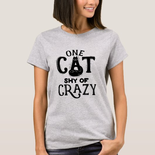 Ein Katzenschrei des verrückten T - Shirt (Vorderseite)