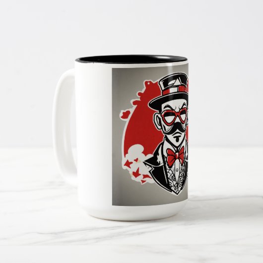 Ein Keith Haring Inspirierte Tasse Design (Vorderseite Links)