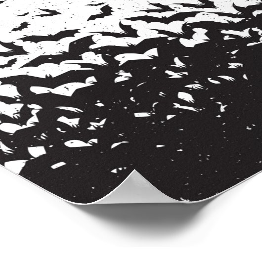 Ein Kessel der Fledermäuse Poster (Ecke)