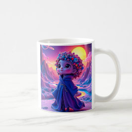 Ein Kind auf einem unbekannten Planeten. Kaffeetasse