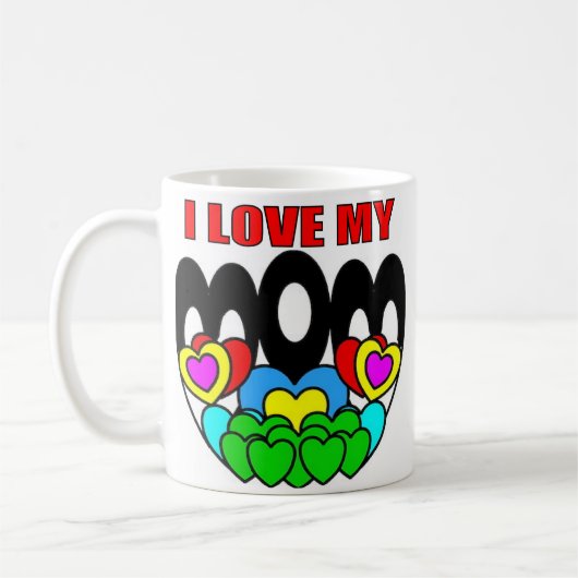 Ein Kind, das seine Mami Liebe Kaffeetasse (Links)