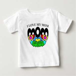 Ein Kind, das seine Mutter Liebe Baby T-shirt