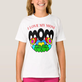 Ein Kind, das seine Mutter Liebe T-Shirt