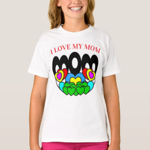 Ein Kind, das seine Mutter Liebe T-Shirt