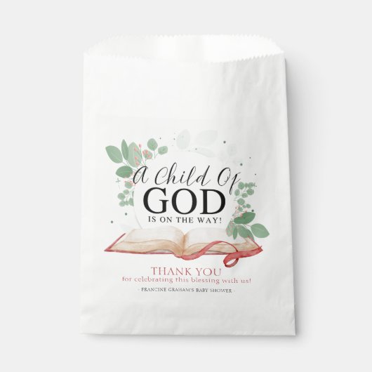 Ein Kind der Babydusche Gottes Geschenktütchen (Vorderseite)