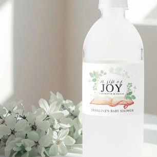 Ein Kind der Babydusche Gottes Wasserflaschenetikett