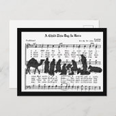 Ein Kind heute ist Geboren Postkarte (Vorne/Hinten)