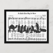 Ein Kind heute ist Geboren Postkarte (Vorderseite)