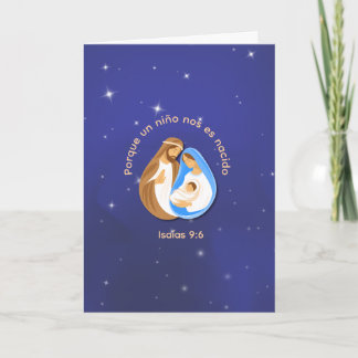 Ein Kind ist uns geboren Jesaja 9:6 Frohe Weihnach Karte