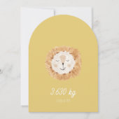 Ein Kind Löwe Einladung (Vorderseite)