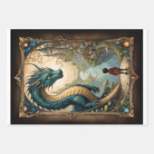 Ein Kind und Drachen in einer Fantasiewelt Geschenkpapier Set (Vorderseite 3)