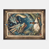 Ein Kind und Drachen in einer Fantasiewelt Geschenkpapier Set (Vorderseite)