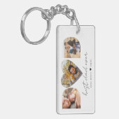 Ein Kind-Vater-Foto-Collage-Geschenk für Vater Schlüsselanhänger (Vorderseite links)