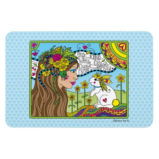 Ein Kind Word_Flexible Magnet 6 Zoll x 4 Zoll (Horizontal)