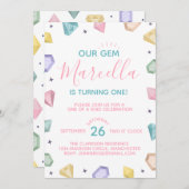 Ein Kind zum Geburtstag Einladung (Vorne/Hinten)