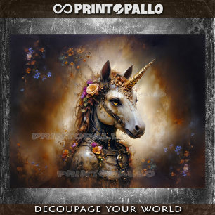 Ein Kinderkrieger mit Blume Seidenpapier