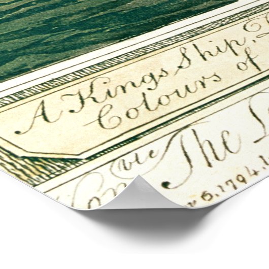 Ein King's Ship Poster (Ecke)