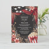 Ein Kino Retro-Kinofilm Ticket am beliebtesten Hoc Einladung (Stehend Vorderseite)