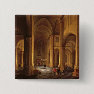 Ein Kirchen-Innenraum Button