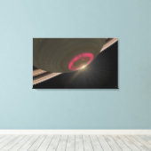 Ein Kirschrottümmel Leinwanddruck (Insitu (Holzboden))