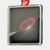 Ein Kirschrottümmel Ornament Aus Metall (Links)