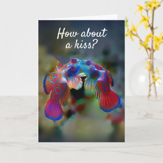 EIN KISS ODER ZWEI AUF UNSERER "ANNIVERSARY" KARTE (Gelbe Blume)