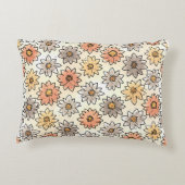 ein Kissen mit einem komfortablen Bild von Blume (Rückseite)