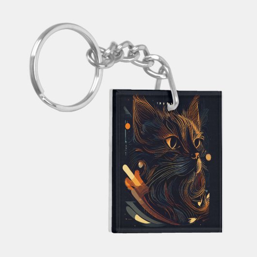 Ein kitschiger Akryllischer Schlüsselanhänger (Vorderseite links)