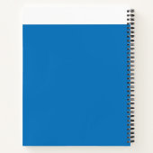 Ein klarer, blauer Himmel ohne Wolken füllt das ga Notizblock (Rückseite)