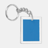 Ein klarer, blauer Himmel ohne Wolken füllt das ga Schlüsselanhänger (Vorderseite links)